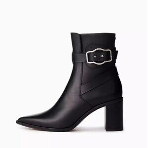 NEW RAG & BONE Brynn Jodhpur - Black Leather Boots - EU 37.6 US 7